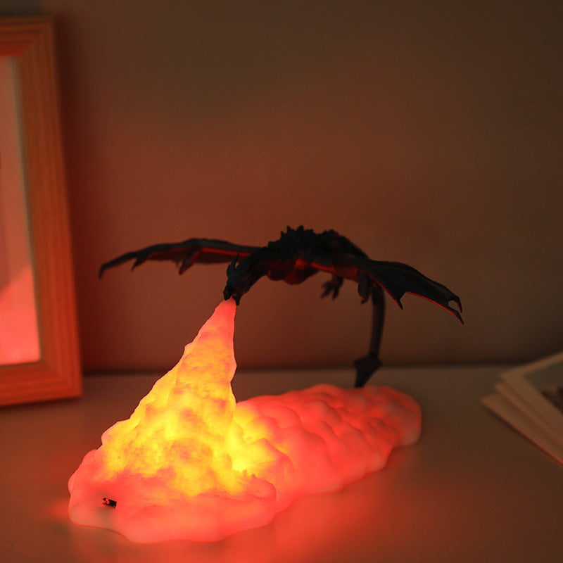 3D Dragon LED Night Light – Fire-Breathing Creative Lamp for Home Decoration & Gifts