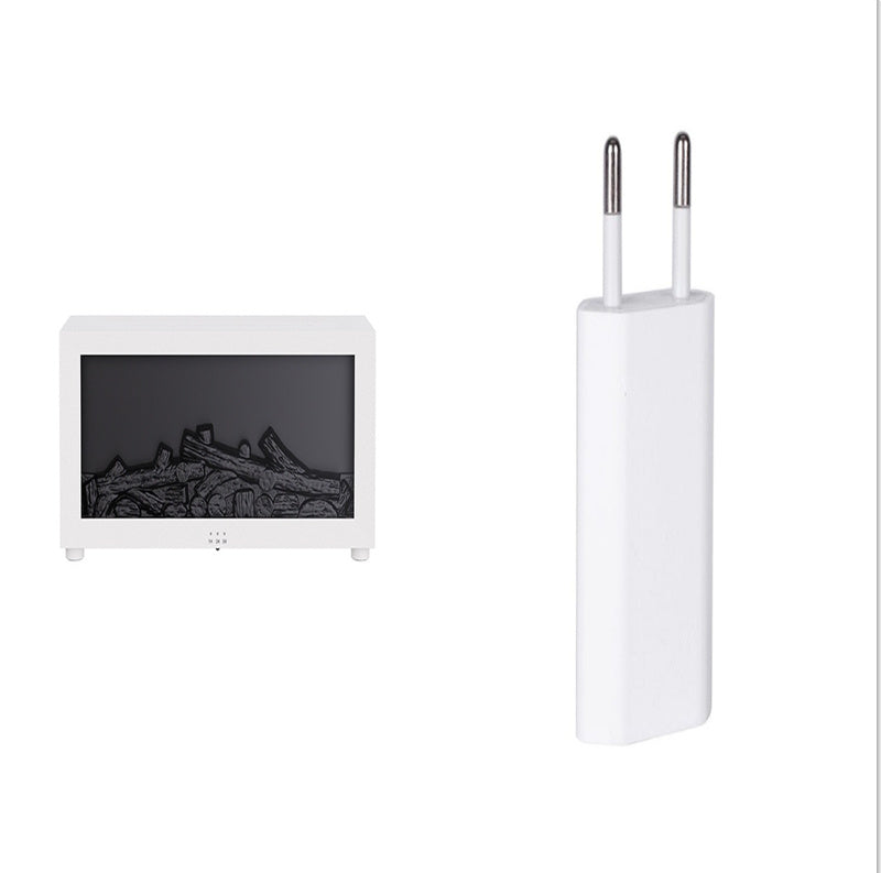 Flame Aromatherapy Diffuser – 3D Fireplace Essential Oil Humidifier for Home & Relaxation