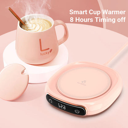 Smart Coffee Mug Warmer – Constant Temperature Heating Coaster for Desk & Home Use