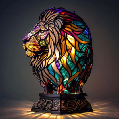 3D Animal Desk Lamp – Vintage Colored Elephant, Owl & Cat Night Light for Home Décor