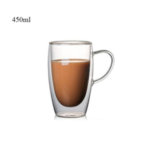 3D Double-Layer Panda Glass Cup – Creative Skull-Shaped Wine & Coffee Mug for Home & Gifts