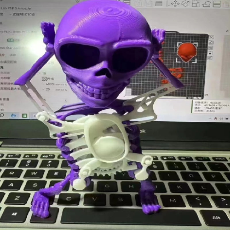 3D Mini Skull Toy – Funny Creative Desktop Decoration & Stress Relief Gift