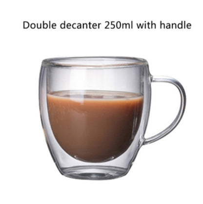 3D Double-Layer Panda Glass Cup – Creative Skull-Shaped Wine & Coffee Mug for Home & Gifts