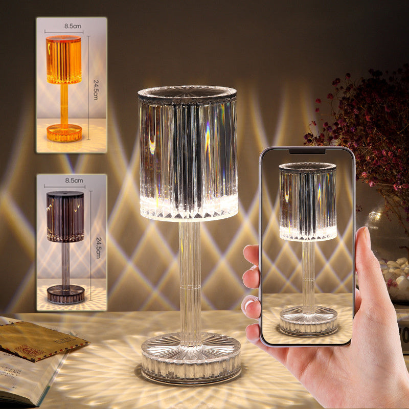 Crystal Diamond Table Lamp – Warm Romantic LED Night Light for Home Decoration & Gifts