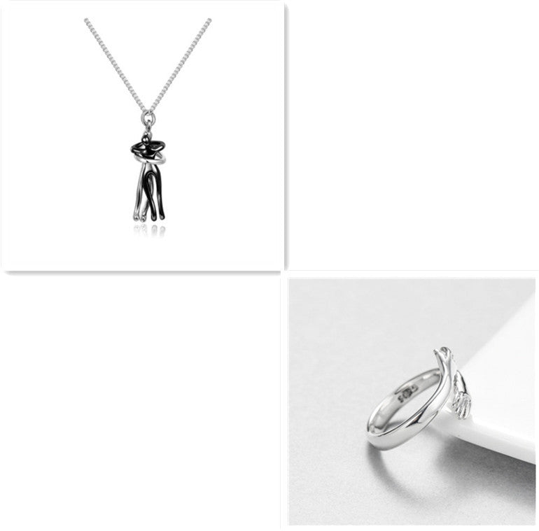 Love Hug Necklace – Simple Couple Pendant Chain for Men & Women, Valentine’s Day Gift Jewelry