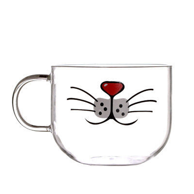 3D Double-Layer Panda Glass Cup – Creative Skull-Shaped Wine & Coffee Mug for Home & Gifts