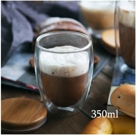 3D Double-Layer Panda Glass Cup – Creative Skull-Shaped Wine & Coffee Mug for Home & Gifts