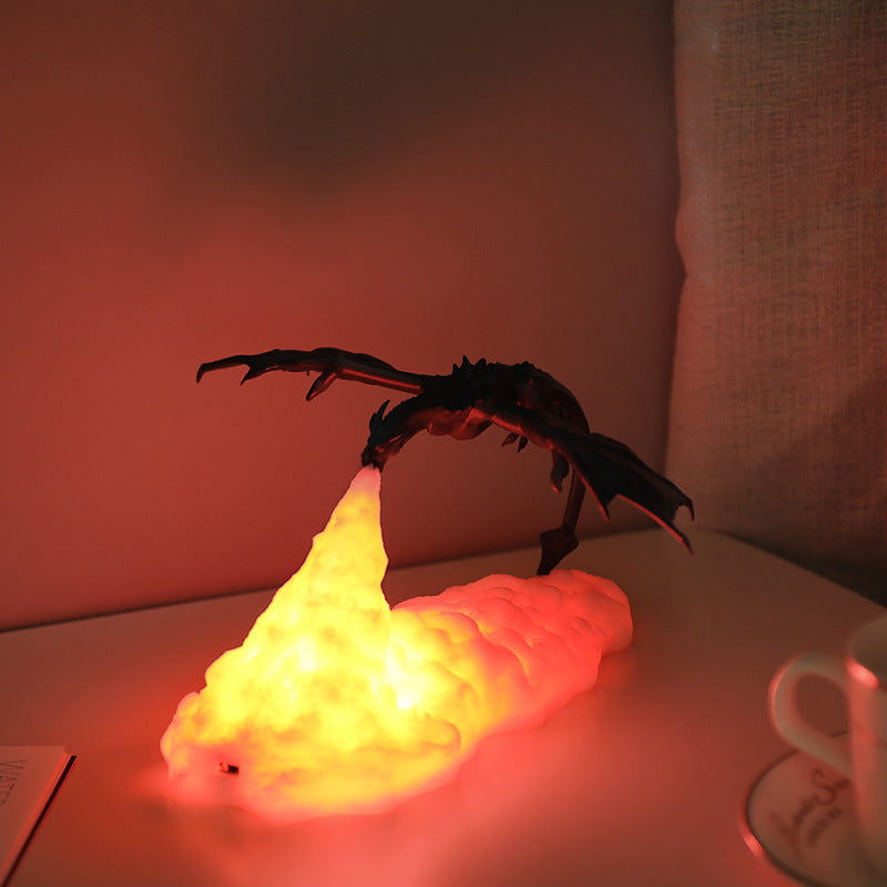 3D Dragon LED Night Light – Fire-Breathing Creative Lamp for Home Decoration & Gifts