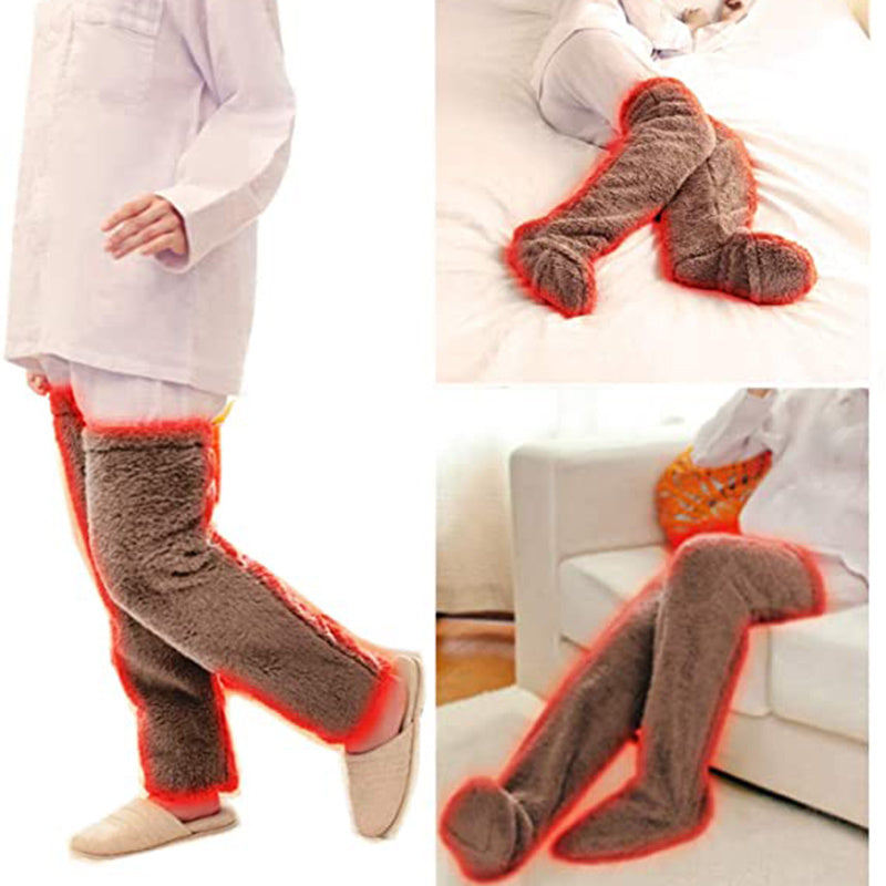 Over-Knee Fuzzy Warm Socks – Winter Long Home Stockings for Cold-Proof Comfort & Sleep