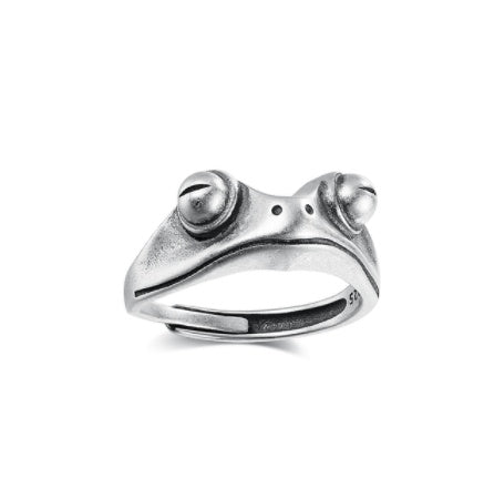 Vintage Owl Eye Ring – Retro Silver Animal Jewelry for Women, Fashion Statement Gift