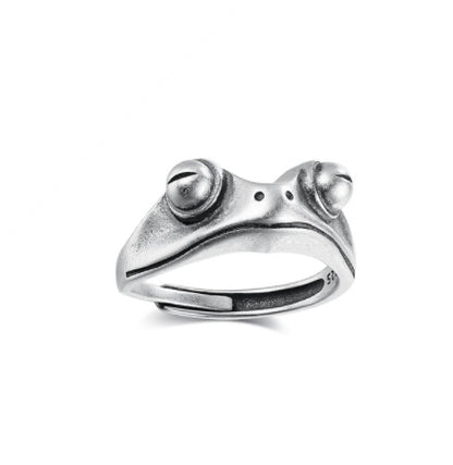 Vintage Owl Eye Ring – Retro Silver Animal Jewelry for Women, Fashion Statement Gift
