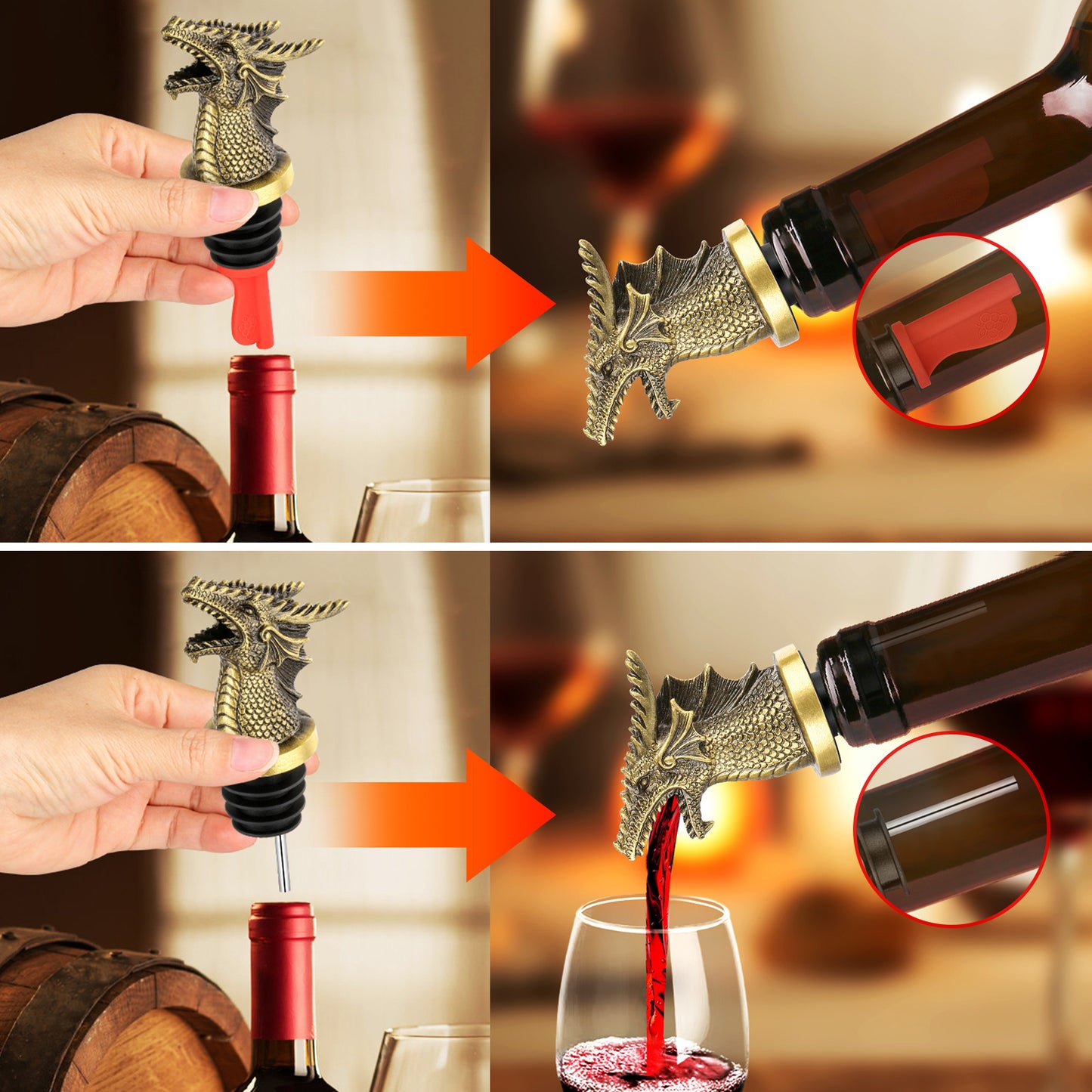 Dual Function Faucet Bottle Stopper – Creative Wine & Whiskey Dispenser for Home Bar and Kitchen