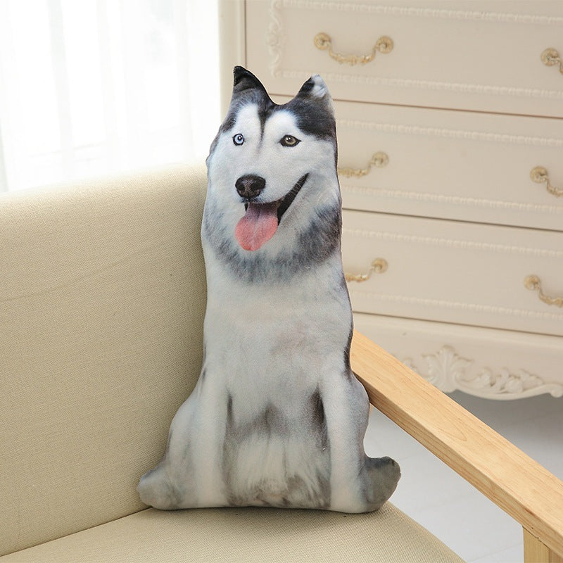 Funny 3D Dog Throw Pillow – Cute Plush Cushion for Home Decor & Creative Gifts