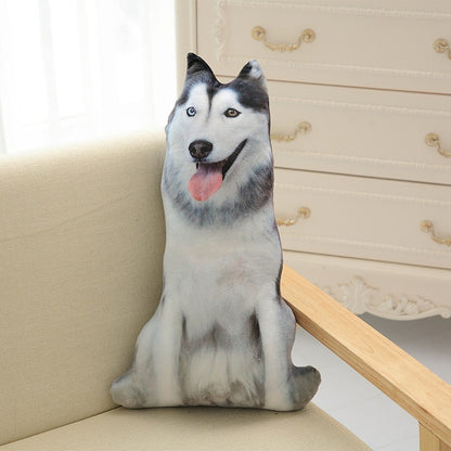 Funny 3D Dog Throw Pillow – Cute Plush Cushion for Home Decor & Creative Gifts
