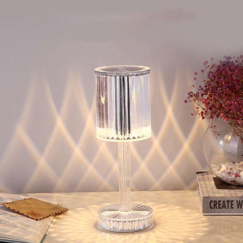 Crystal Diamond Table Lamp – Warm Romantic LED Night Light for Home Decoration & Gifts
