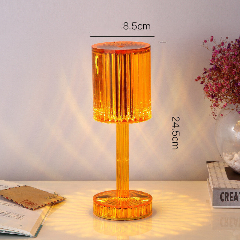 Crystal Diamond Table Lamp – Warm Romantic LED Night Light for Home Decoration & Gifts