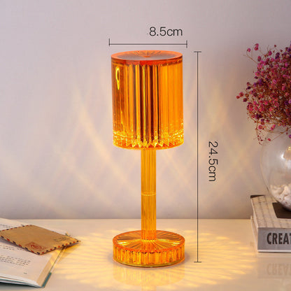 Crystal Diamond Table Lamp – Warm Romantic LED Night Light for Home Decoration & Gifts
