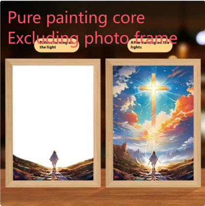 Jesus LED Light Painting Frame – Creative Night Light & Home Decoration Lamp for Christmas Gifts