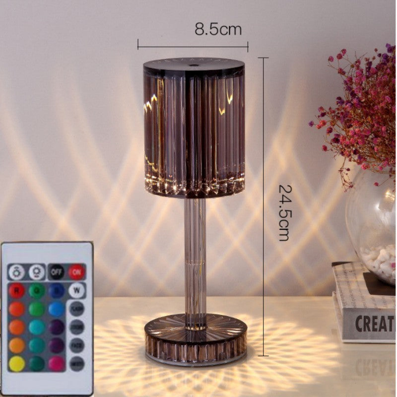 Crystal Diamond Table Lamp – Warm Romantic LED Night Light for Home Decoration & Gifts