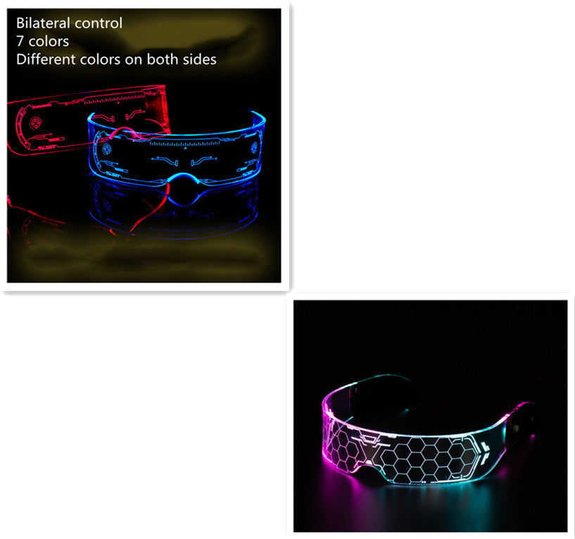 LED Luminous Party Glasses – Futuristic Disco Goggles for Festivals, Bars & Creative Gifts