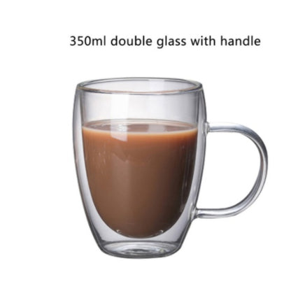 3D Double-Layer Panda Glass Cup – Creative Skull-Shaped Wine & Coffee Mug for Home & Gifts