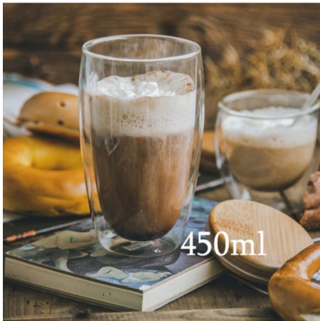 3D Double-Layer Panda Glass Cup – Creative Skull-Shaped Wine & Coffee Mug for Home & Gifts