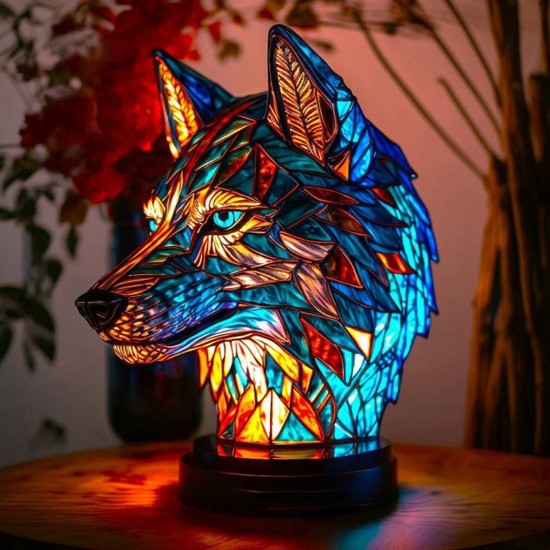 3D Animal Desk Lamp – Vintage Colored Elephant, Owl & Cat Night Light for Home Décor