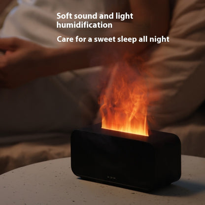 Flame Simulation Aroma Diffuser – USB Smart Humidifier with Timer for Home Aromatherapy