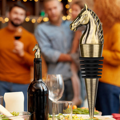 Luxury Horse Head Wine Stopper – Animal Shaped Bottle Stopper for Red Wine & Kitchen Bar Gifts