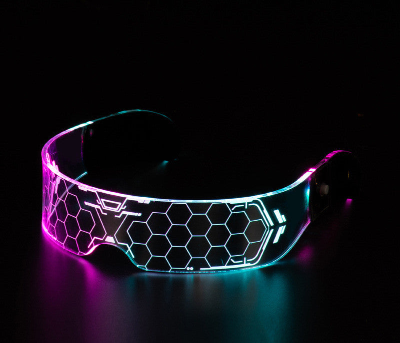 LED Luminous Party Glasses – Futuristic Disco Goggles for Festivals, Bars & Creative Gifts