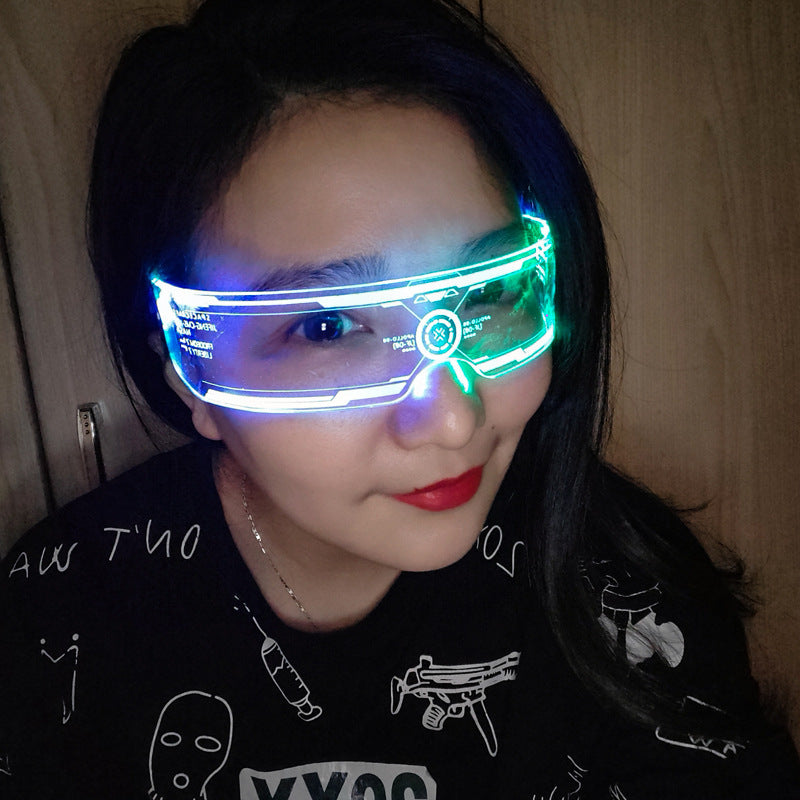 LED Luminous Party Glasses – Futuristic Disco Goggles for Festivals, Bars & Creative Gifts