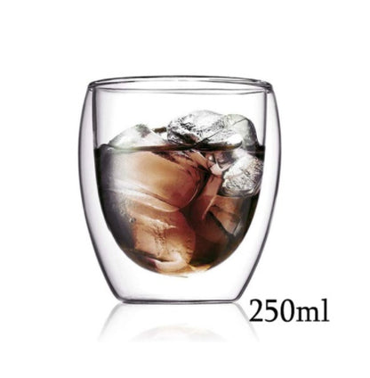 3D Double-Layer Panda Glass Cup – Creative Skull-Shaped Wine & Coffee Mug for Home & Gifts