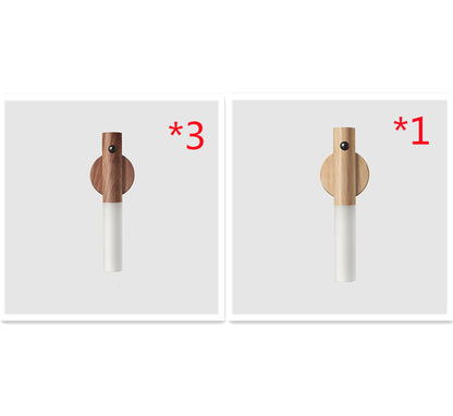 Magnetic Motion Sensor LED Night Light – USB Rechargeable Wireless Wall Lamp for Home & Cabinet