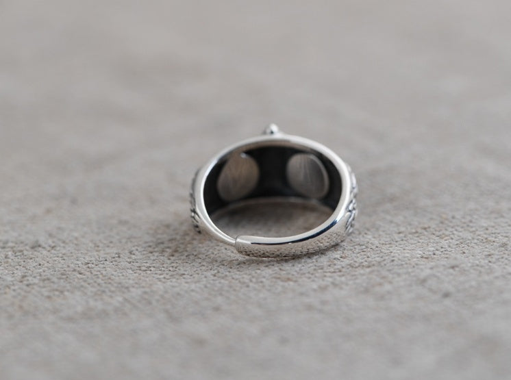 Vintage Owl Eye Ring – Retro Silver Animal Jewelry for Women, Fashion Statement Gift
