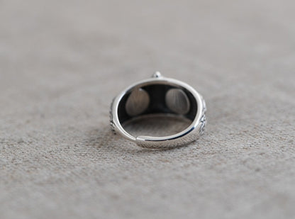 Vintage Owl Eye Ring – Retro Silver Animal Jewelry for Women, Fashion Statement Gift