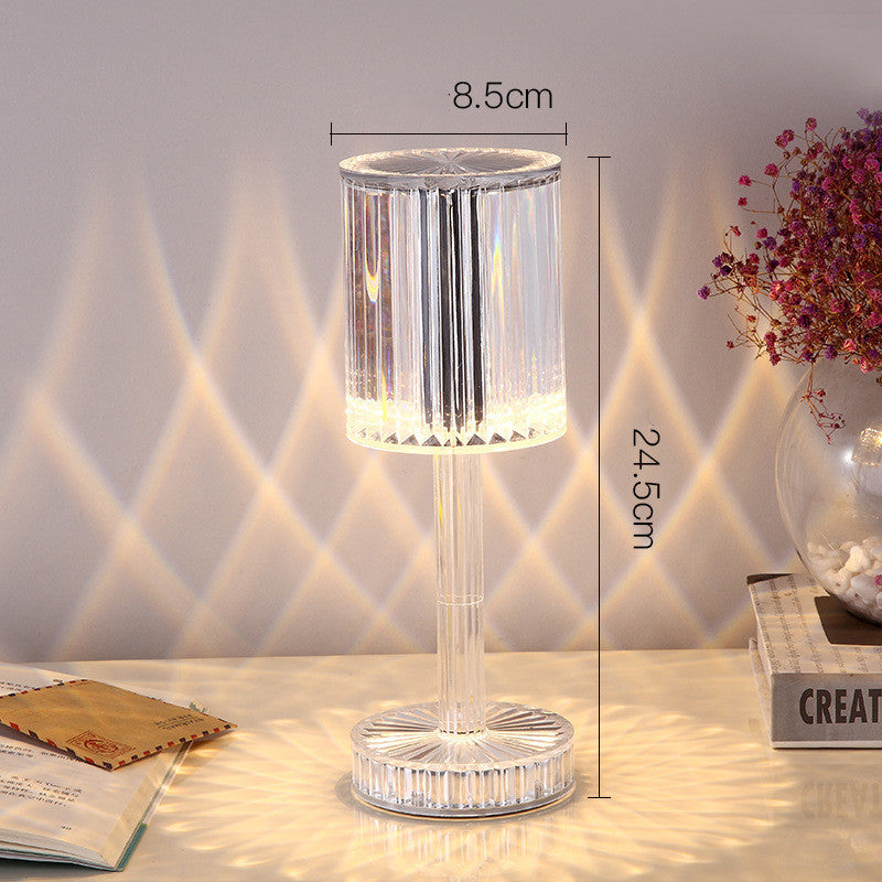 Crystal Diamond Table Lamp – Warm Romantic LED Night Light for Home Decoration & Gifts