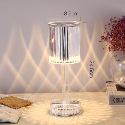 Crystal Diamond Table Lamp – Warm Romantic LED Night Light for Home Decoration & Gifts