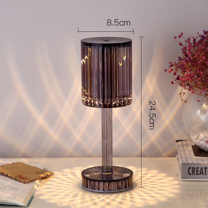 Crystal Diamond Table Lamp – Warm Romantic LED Night Light for Home Decoration & Gifts