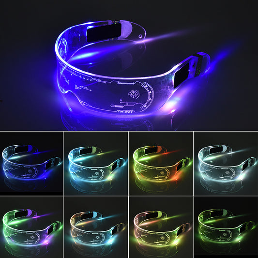 LED Luminous Party Glasses – Futuristic Disco Goggles for Festivals, Bars & Creative Gifts