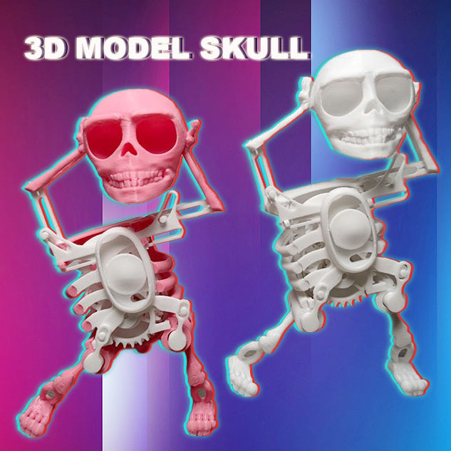3D Mini Skull Toy – Funny Creative Desktop Decoration & Stress Relief Gift