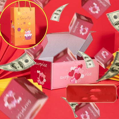 Surprise Explosion Gift Box – DIY Folding Money Box for Birthday, Christmas & Anniversary Gifts