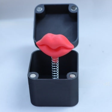 Funny Christmas Prank Gift Box – Creative Middle Finger Gag Toy for Office Desk & Home Decoration