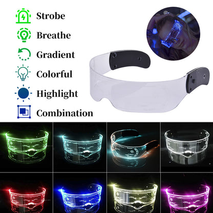 LED Luminous Party Glasses – Futuristic Disco Goggles for Festivals, Bars & Creative Gifts
