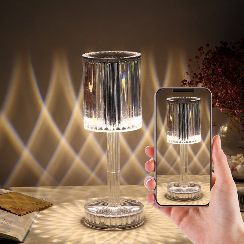 Crystal Diamond Table Lamp – Warm Romantic LED Night Light for Home Decoration & Gifts