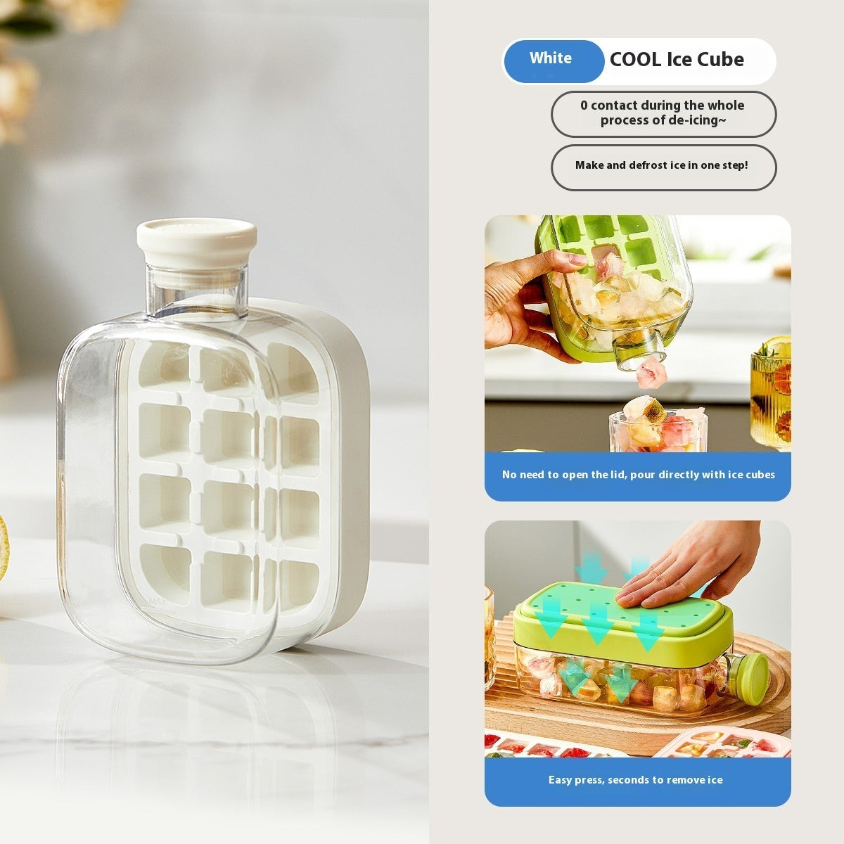 One-Click Cooling Cup – Portable Instant Ice Maker Cup with Straw for Chilled Drinks & Kitchen Bar Use