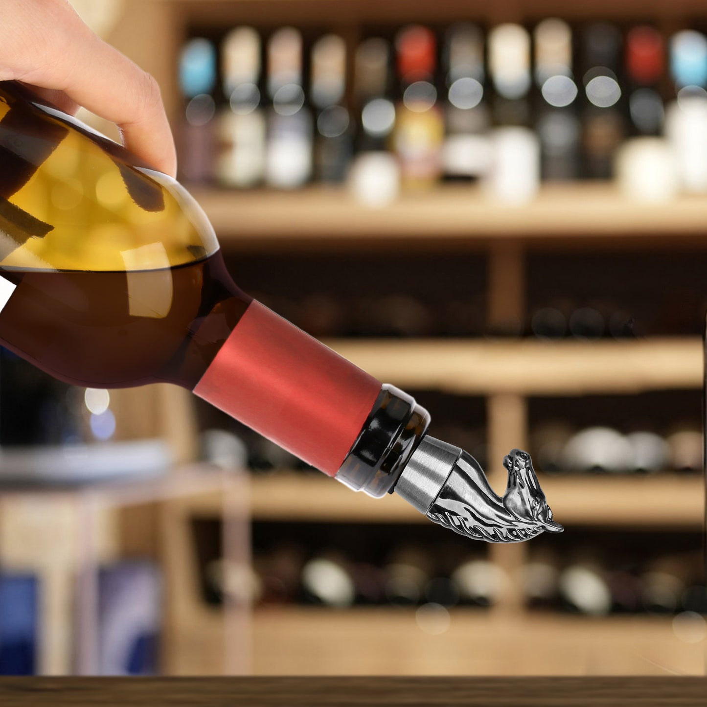 Luxury Horse Head Wine Stopper – Animal Shaped Bottle Stopper for Red Wine & Kitchen Bar Gifts