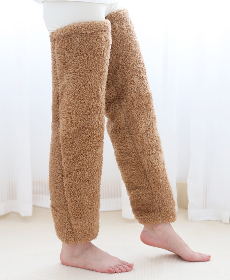 Over-Knee Fuzzy Warm Socks – Winter Long Home Stockings for Cold-Proof Comfort & Sleep