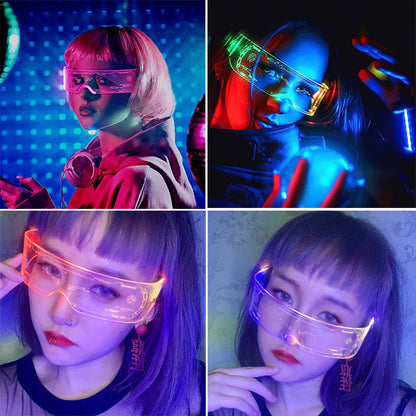 LED Luminous Party Glasses – Futuristic Disco Goggles for Festivals, Bars & Creative Gifts