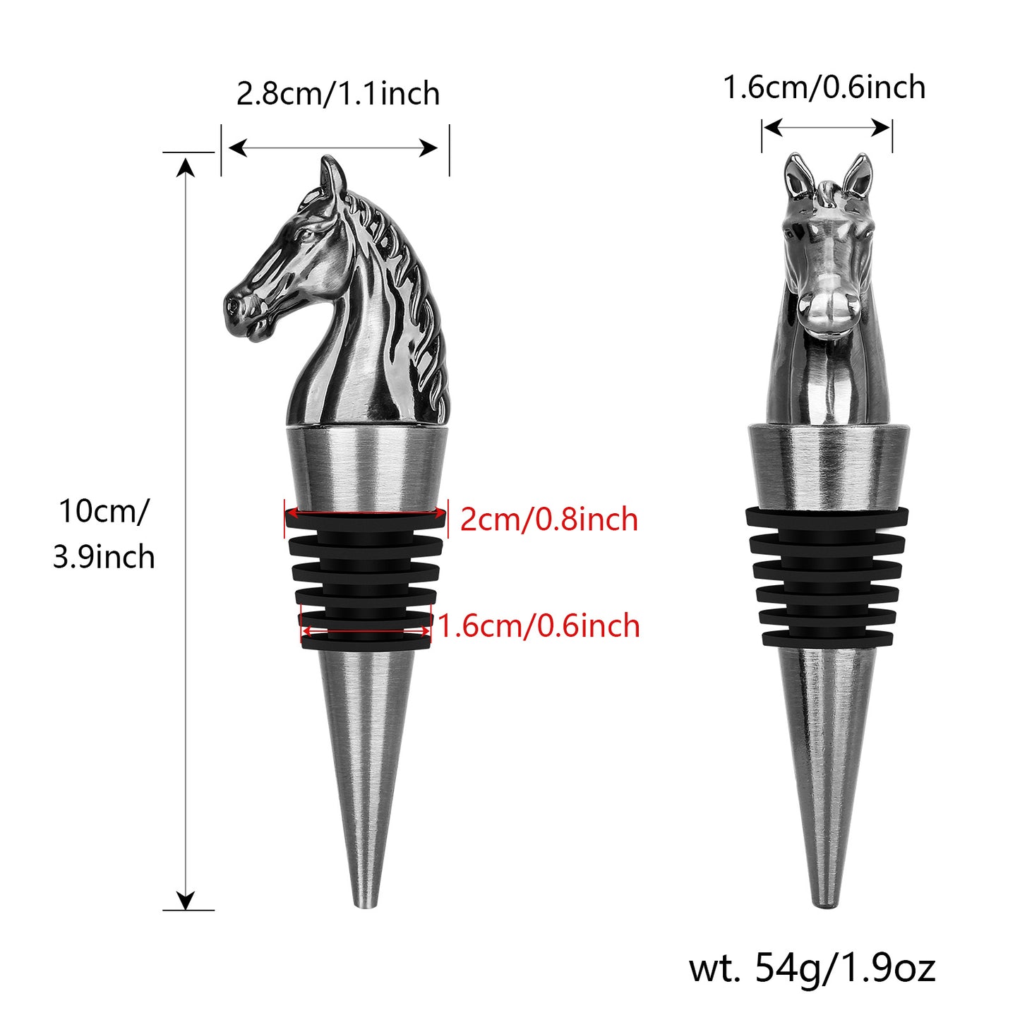 Luxury Horse Head Wine Stopper – Animal Shaped Bottle Stopper for Red Wine & Kitchen Bar Gifts