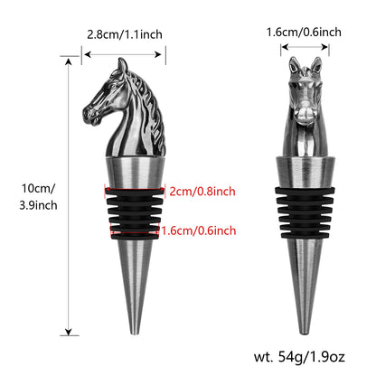 Luxury Horse Head Wine Stopper – Animal Shaped Bottle Stopper for Red Wine & Kitchen Bar Gifts